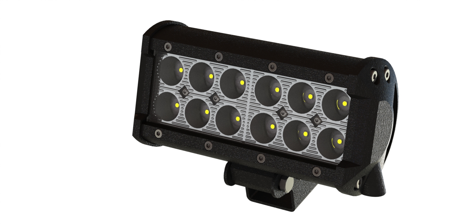 LED条2x6 LED，36W，聚光灯